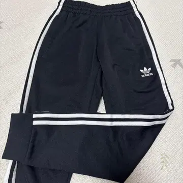 adidas 3 스트라이프 블랙 조거 팬츠 XS