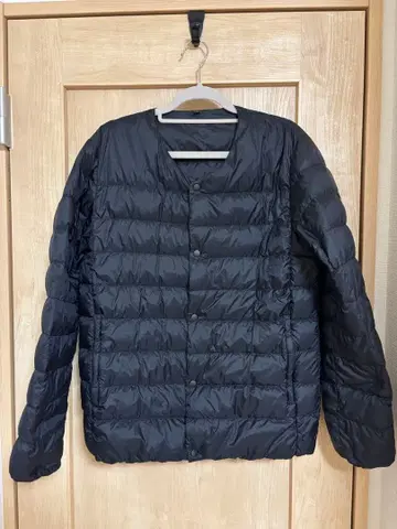 [새상품급 남성용] 무인양품 이너다운 M사이즈 블랙 MUJI