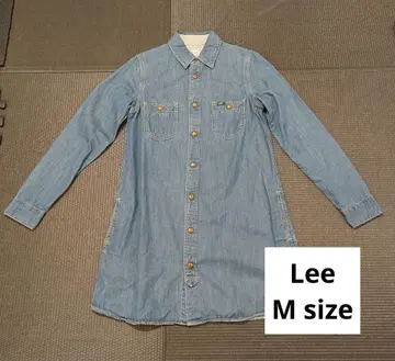 리 데님 셔츠 원피스 L 사이즈