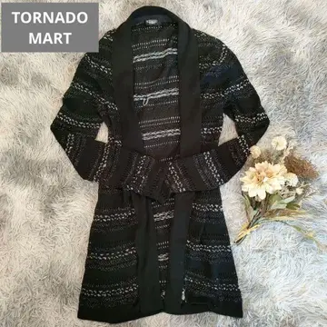 토네이도 마트 롱 가디건 F 사이즈 포켓 지퍼 여성용