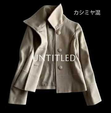 언타이틀 캐시미어 혼방 울 볼륨 컬러 입체 재단 숏코트