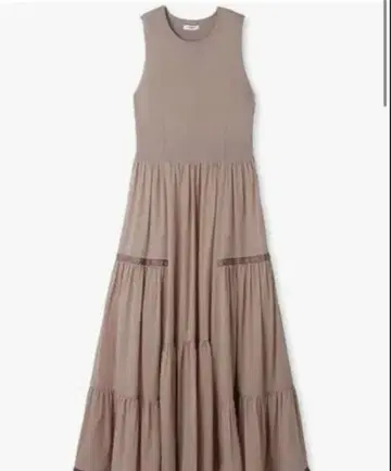 프레이 아이디 니트 콤비 티어드 원피스