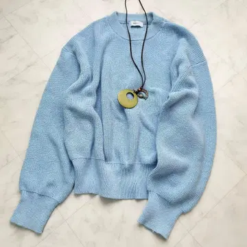 쉽스에니 아제 컴팩트 크루넥 니트 풀오버 25SS