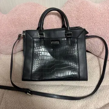 EMODA 크로커다일풍 블랙 숄더백 핸드백