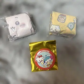 치이카와 산리오 에코백 캔뱃지 세트