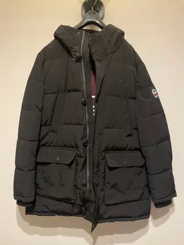 타미힐피거 다운 자켓 블랙