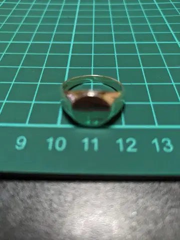 실버 925 오벌 반지 19호 심플 각인 있음