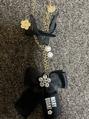 MARY QUANT 메종 드 플뢰르 리본 키링