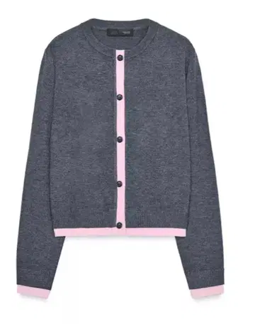 zara 콤비 니트 가디건 그레이 마르