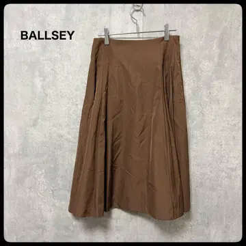 # BALLSEY 투모로우랜드 브라운 플레어 스커트 브라운