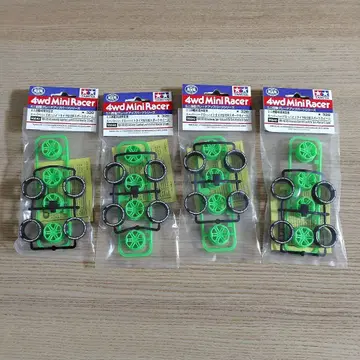 미니 4륜구동 슈퍼 하드 로우 하이트 타이어 & 12본 스포크 휠 4세트