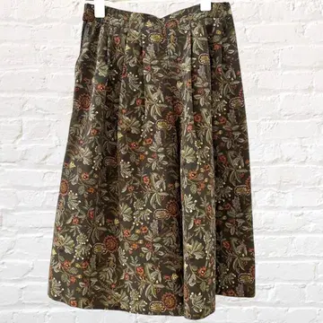 스칸츠 가우초 팬츠 하이웨스트 올 패턴 꽃무늬 그린 그레이 개성있는