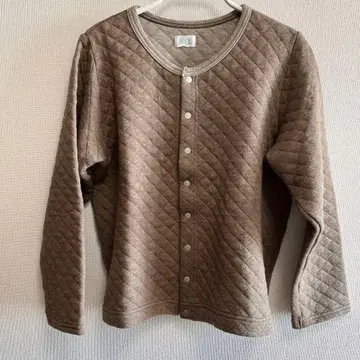 natural laundry 멜란지 퀼트 가디건