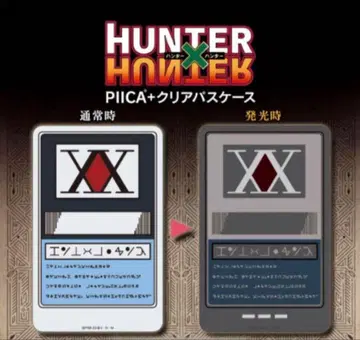 HUNTER x HUNTER 헌터 라이선스 PIICA+클리어 패스 케이스