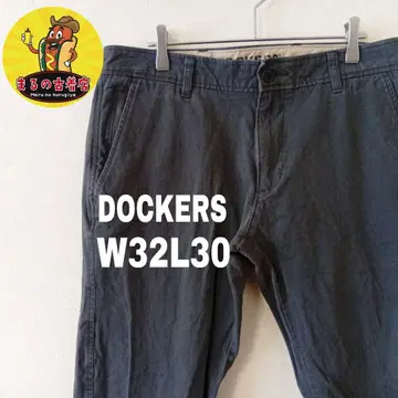 USA 구제 의류 DOCKERS 치노 팬츠 W32 L30 블랙