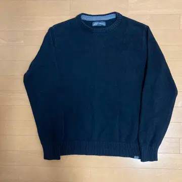 Eddie Bauer 블랙 크루넥 스웨터 XL