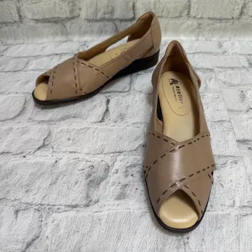 아틀리에 [ 3E ] 크로스 디자인 오픈 펌프스 23.5cm