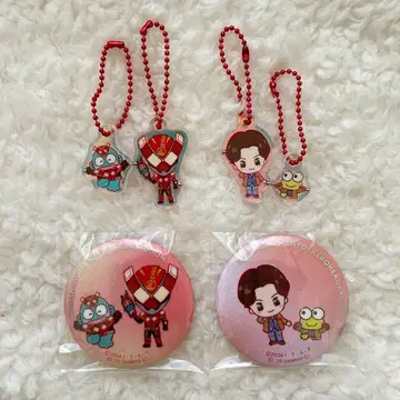 가면라이더 가브 산리오 신키다 반토 바렌 캔뱃지 아크릴 키링