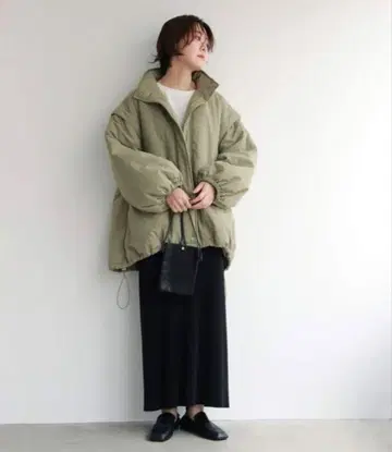 노치. 벌룬 스탠드 블루종 2way 패딩 자켓 충전솜 베스트