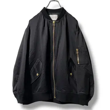 새상품급 2022AW 유나이티드 애로우즈 MA-1 블루종 블랙