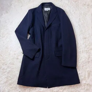 [양품] 투모로우랜드 압축 울 체스터 코트 S 네이비