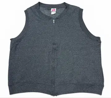 90s Hanes Herway 맨투맨 크롭 와이드 실루엣 지퍼 베스트