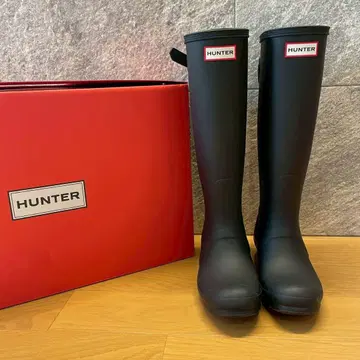 HUNTER 블랙 장화 23cm UK4 새상품 미사용