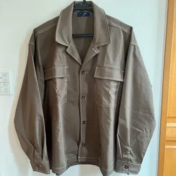 BACK NUMBER 브라운 셔츠 자켓 X-LARGE