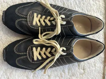 REGAL 가죽 블랙 캐주얼 스니커즈