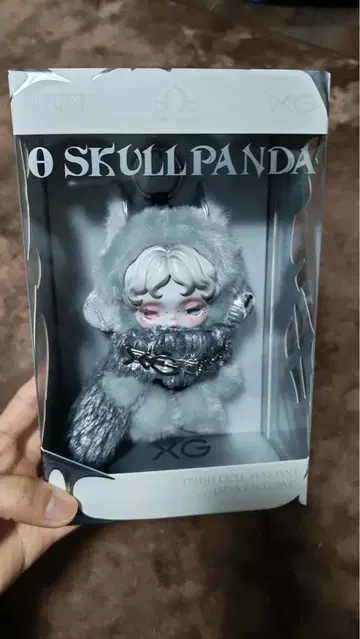 SKULLPANDA 그레이 봉제 인형