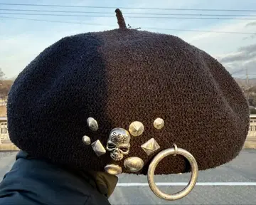 [ 새상품급 ] Sexpot Revenge 블랙 베레모 스컬