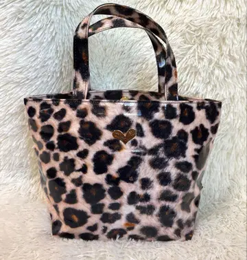 [ 미사용급 ] 싱크비 레오파드 무늬 레오파드 토트백 나일론 발수