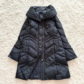 KAORYINU 카오리누 롱 다운 코트 숄카라 네이비