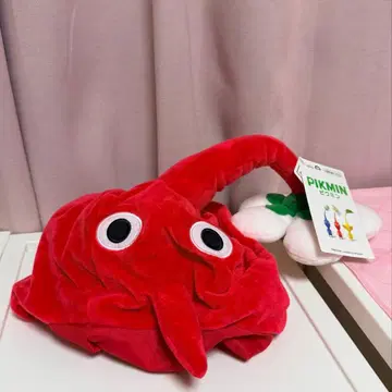 미사용 새상품 택 포함 피크민 코스프레 모자 빨간 피크민