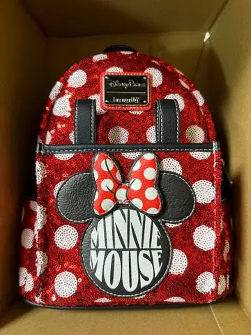 디즈니 스팽글 미니 백팩 라운지플라이 Minnie 해외