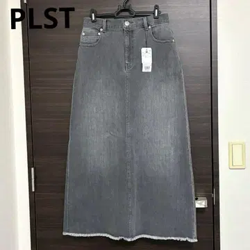 [새상품] PLST 플라스테 데님 내로우 스커트 롱 스커트