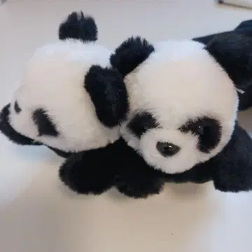 팬더 봉제 인형 2개 세트 (중고품)