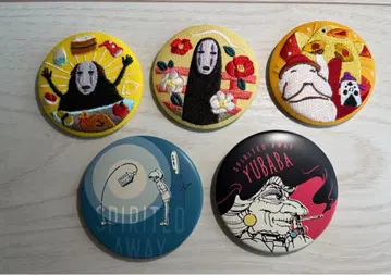 센과 치히로의 행방불명 캔뱃지 5개 세트