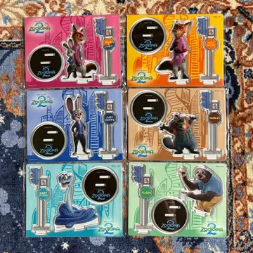 Happy 복권 [ 주토피아 G상 아크릴 스탠드 프롭스 컴프 6종 세트