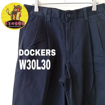 USA 구제 의류 DOCKERS 치노 팬츠 W30 L30 블랙