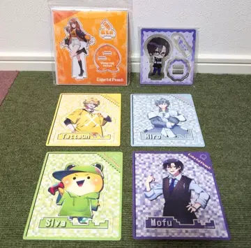 덤 포함 컬러풀 피치 아크릴 스탠드 에토 씨 모후 2개 세트