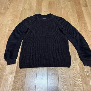 G-STAR RAW 다크 그레이 니트 스웨터 l