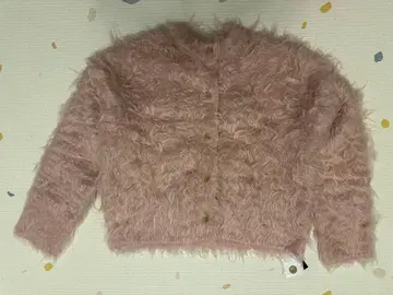 2WAY 샤기 가디건 핑크 프리 사이즈