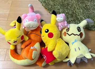 포켓몬 봉제 인형 묶음 판매 리자드 피카츄 미미큐 왕콘치