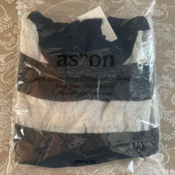 ason 보더 니트 M 사이즈 원 숄더