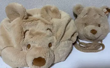 도쿄 디즈니 리조트 푸우 팬캡과 페이스 미니백 세트입니다