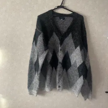 MENS 다이아몬드 패턴 가디건 XL