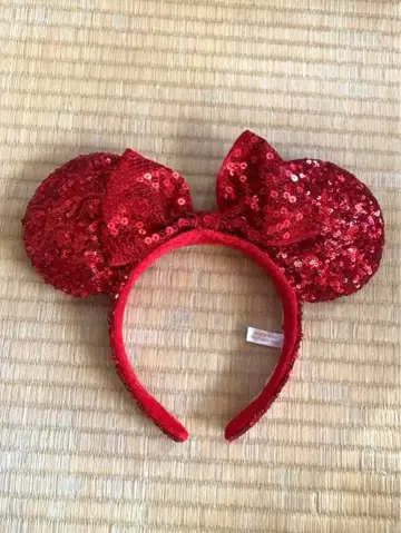 디즈니 미니 스팽글 레드 크리스마스