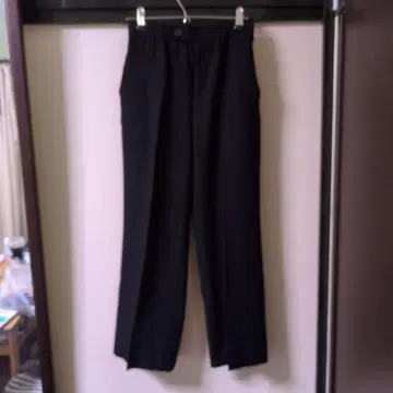 JEANASIS 블랙 스트레이트 팬츠 S