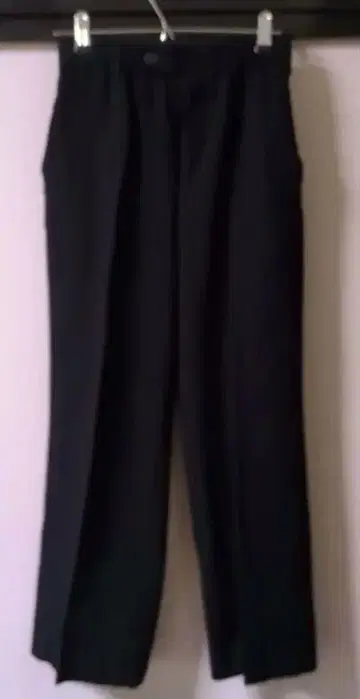 JEANASIS 블랙 스트레이트 팬츠 S